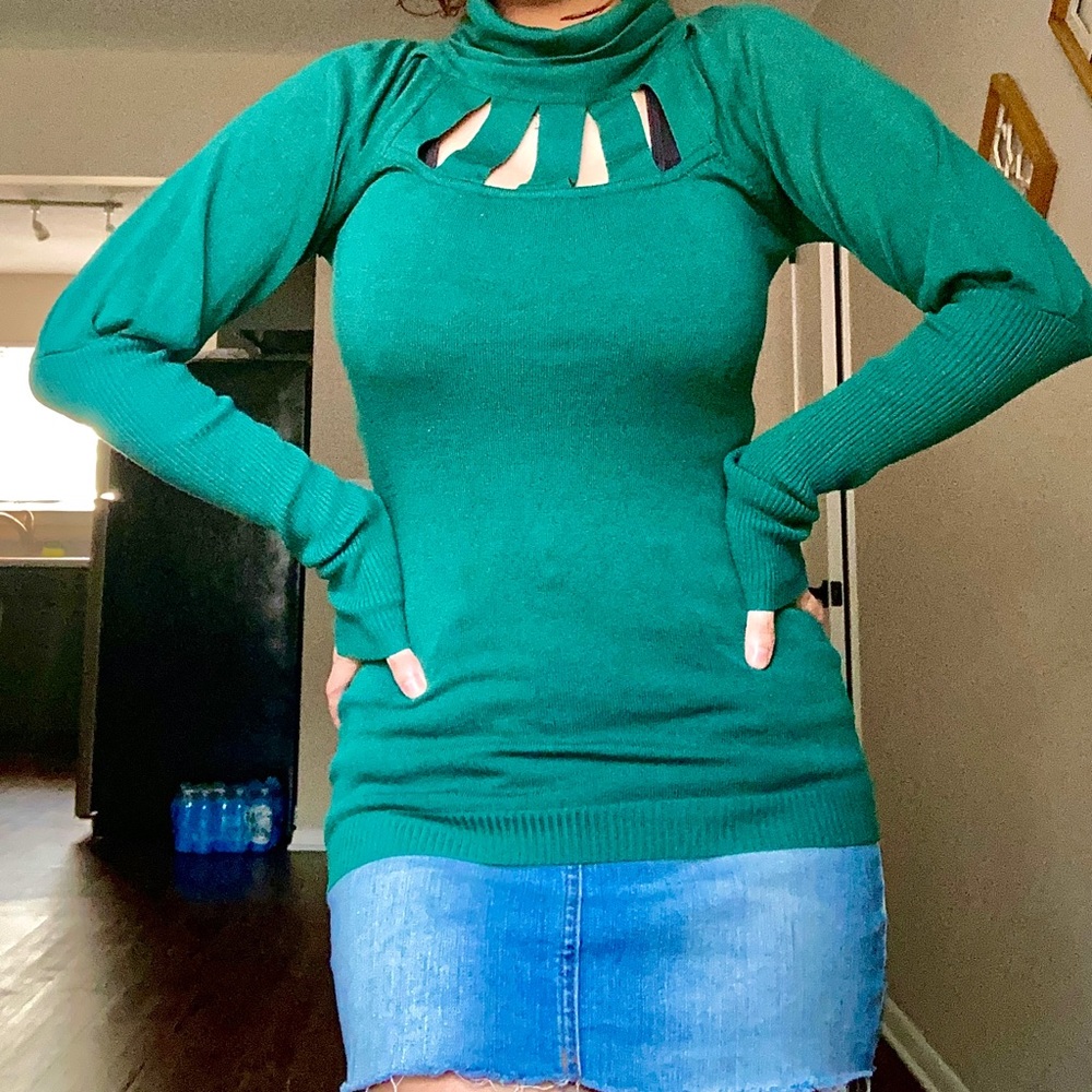 Green Turtleneck Longsleeve